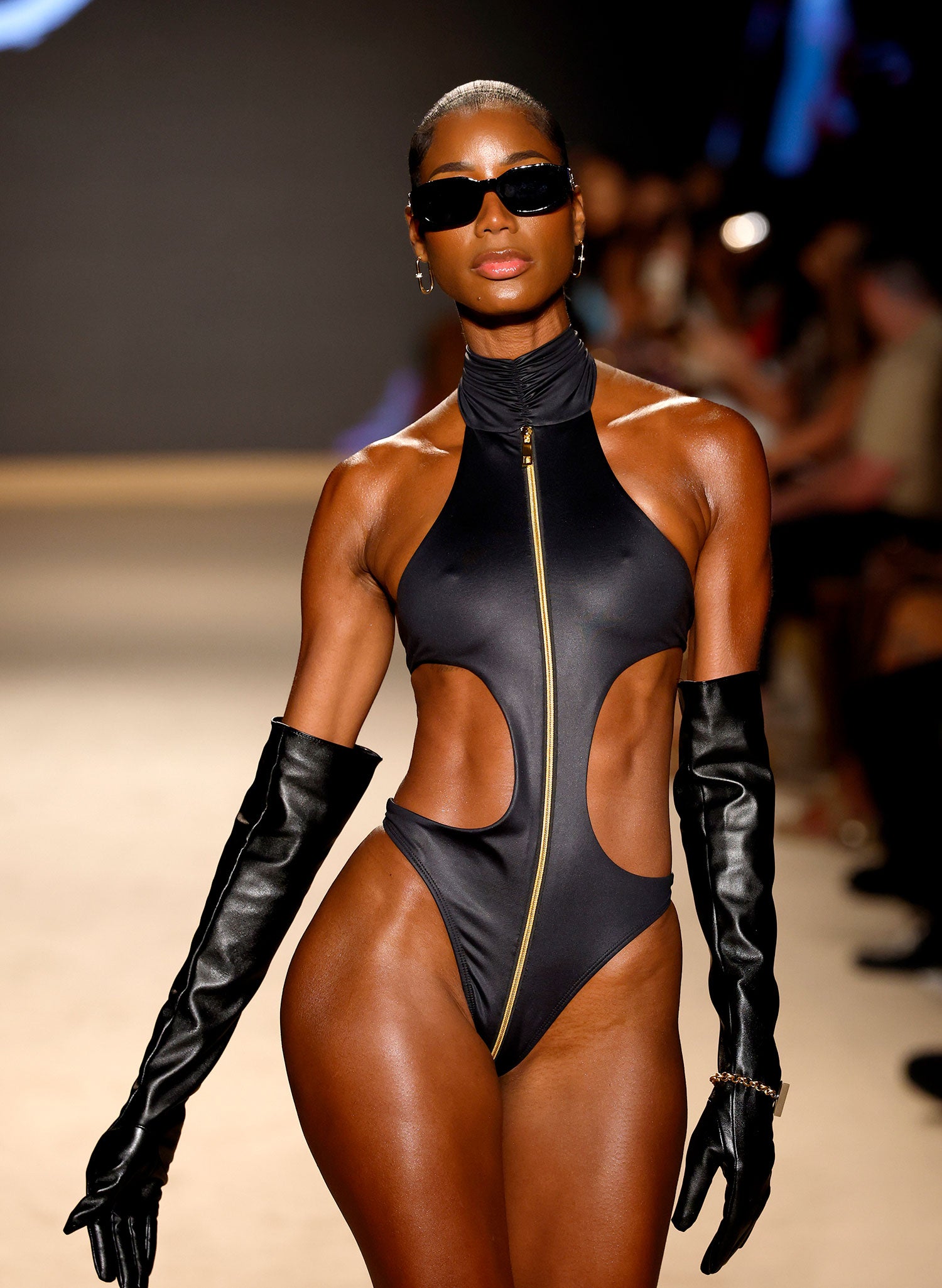 Jazzma Miami Black Zipper One Piece