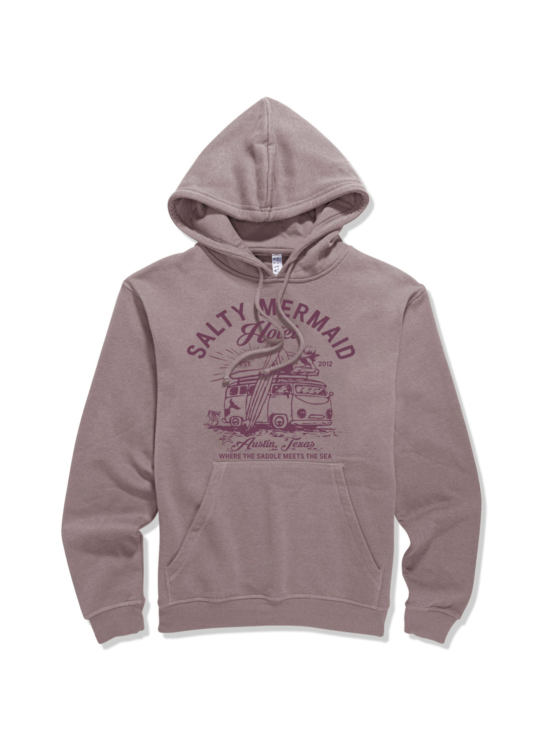 Austin Texas hoodie - where saddle meets the sea - salty mermaid hotel collection womens hoodie