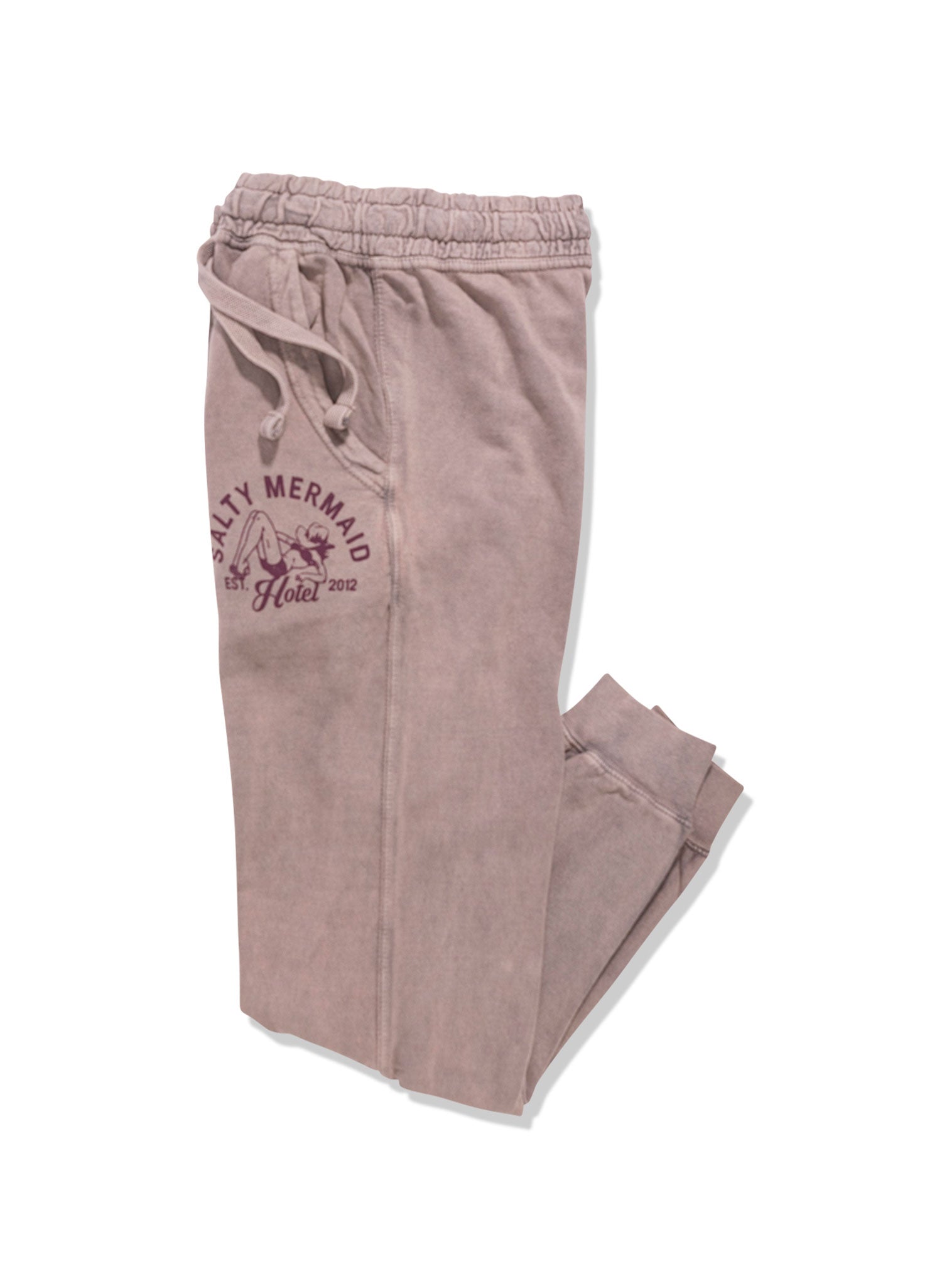 Salty Mermaid Joggers- dusty purple Austin hotel collection set.