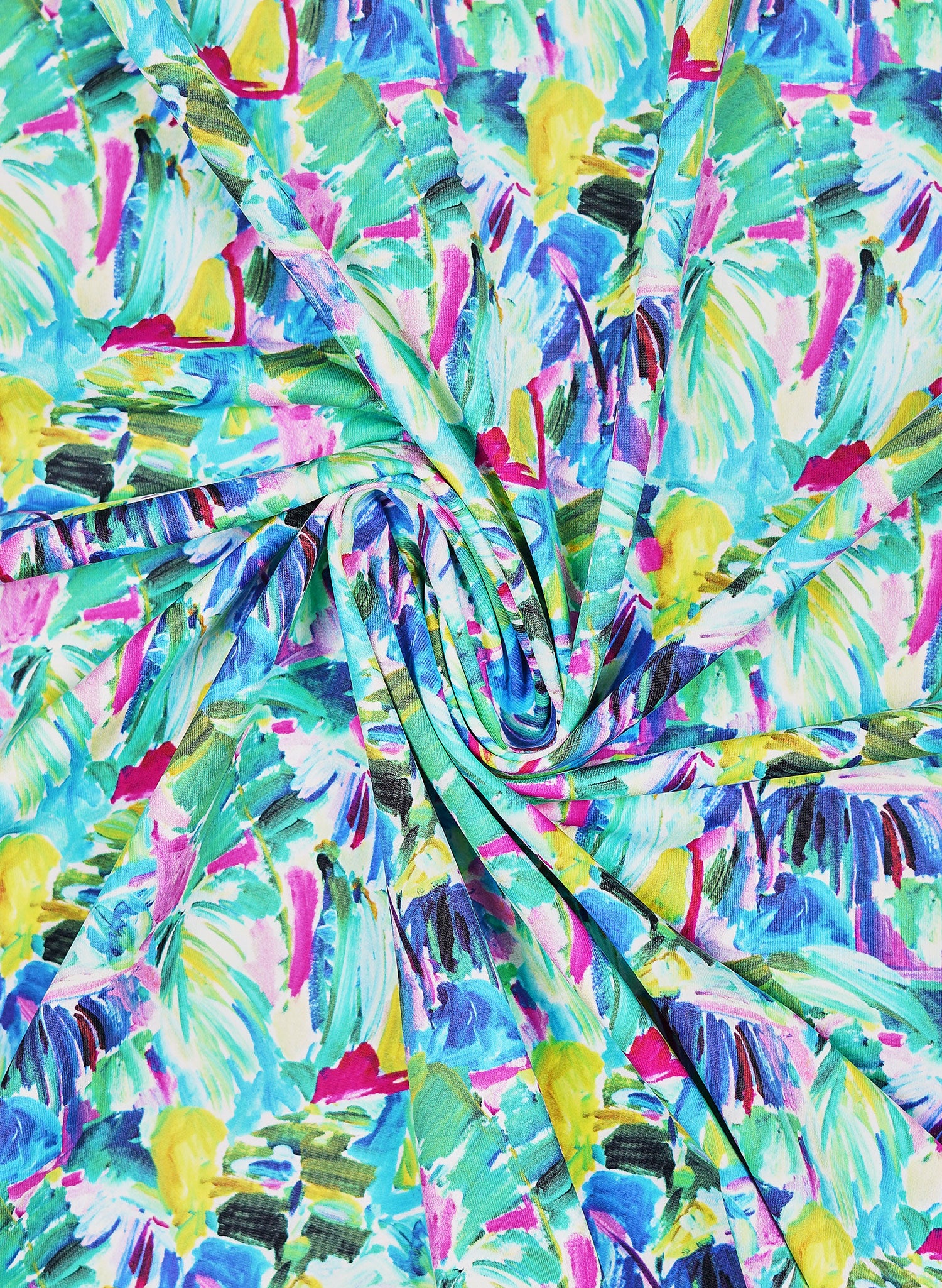 Vanna V-Front Bikini Top - Tropical Waves Print