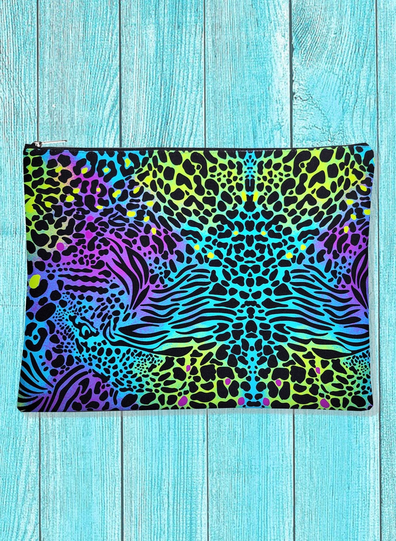 Bikini Bag Zipper Tote - Leopard Rave