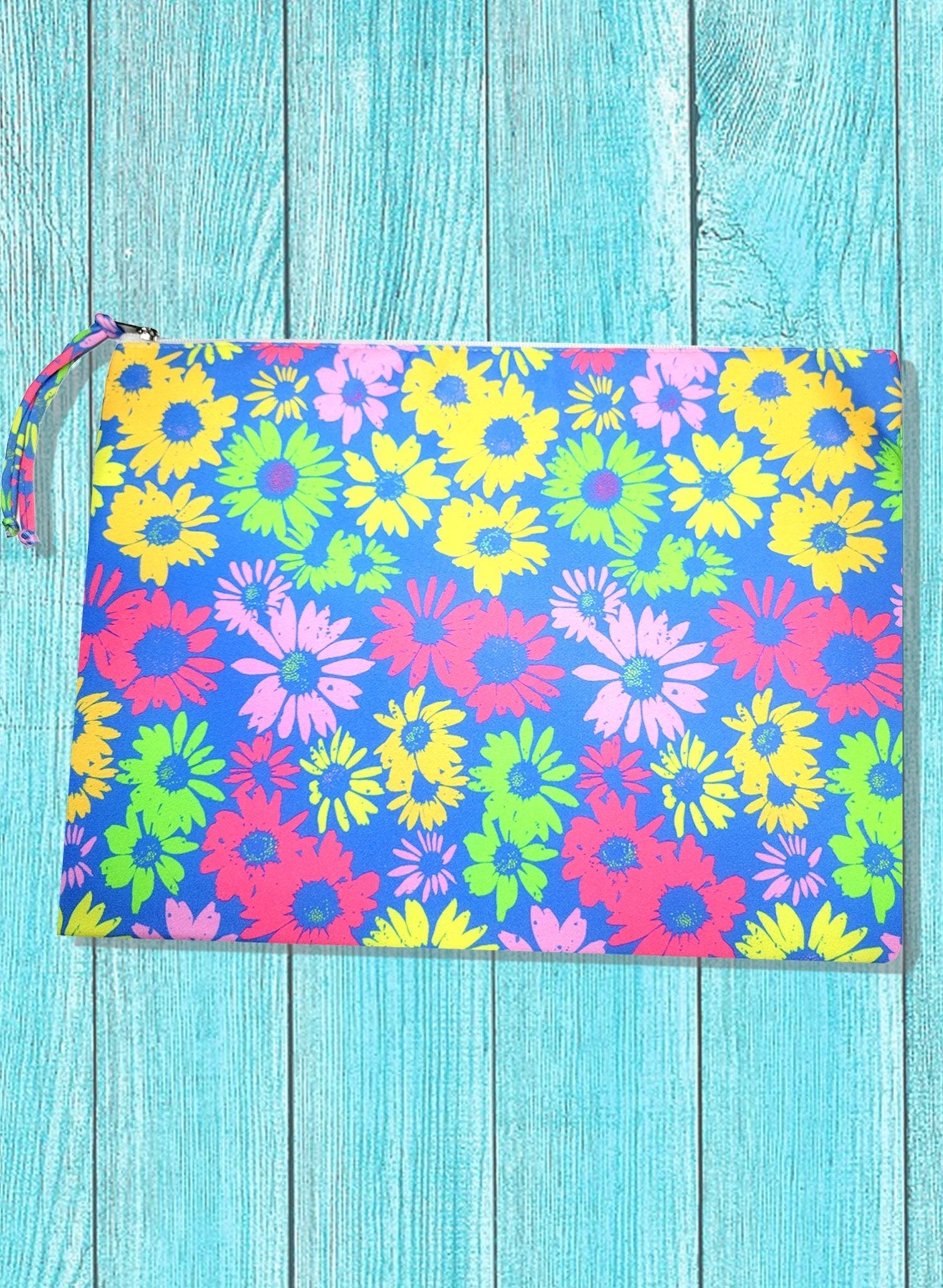 Bikini Bag Zipper Tote - Picking Daisies