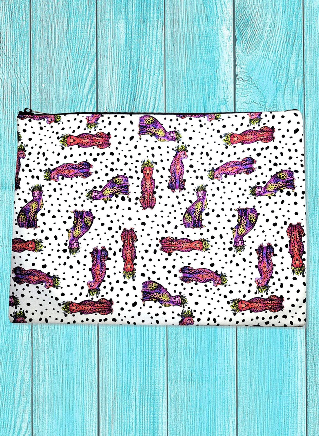 Bikini Bag Zipper Tote - Spotted Samba