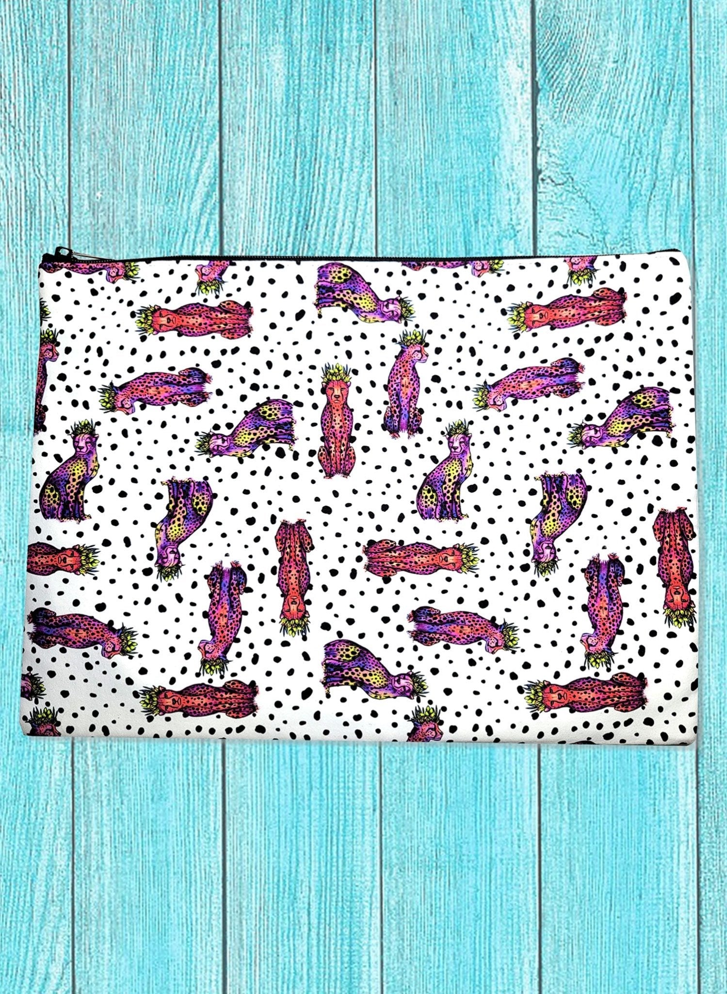 Bikini Bag Zipper Tote - Spotted Samba