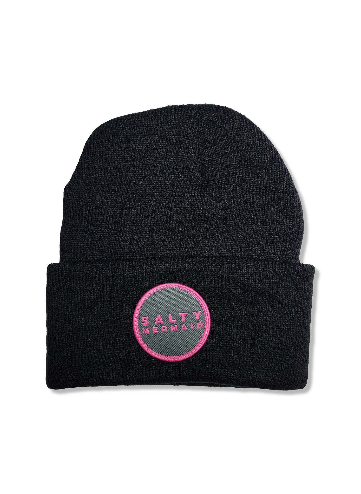 Black Knit Salty Beanie