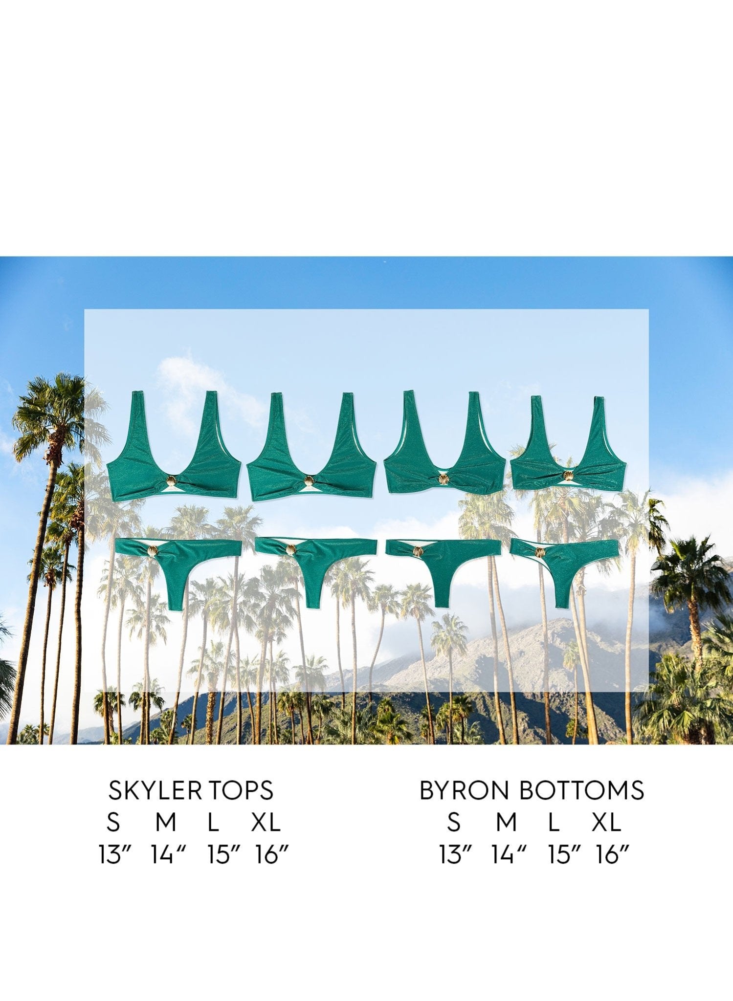 Byron Semi-Brazilian Bottom -  Twilight Sorbet Blue and Pink Print