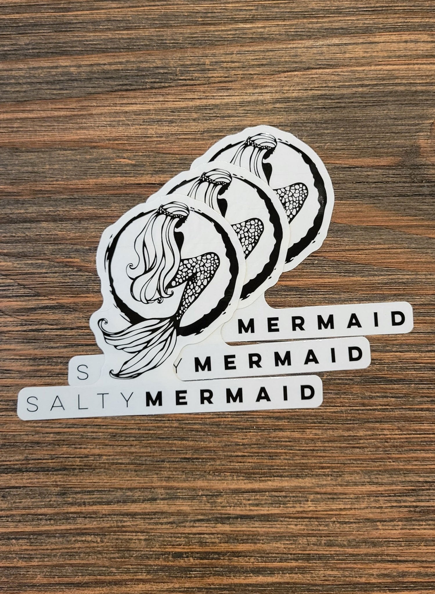 Mermaid Stickers - Black