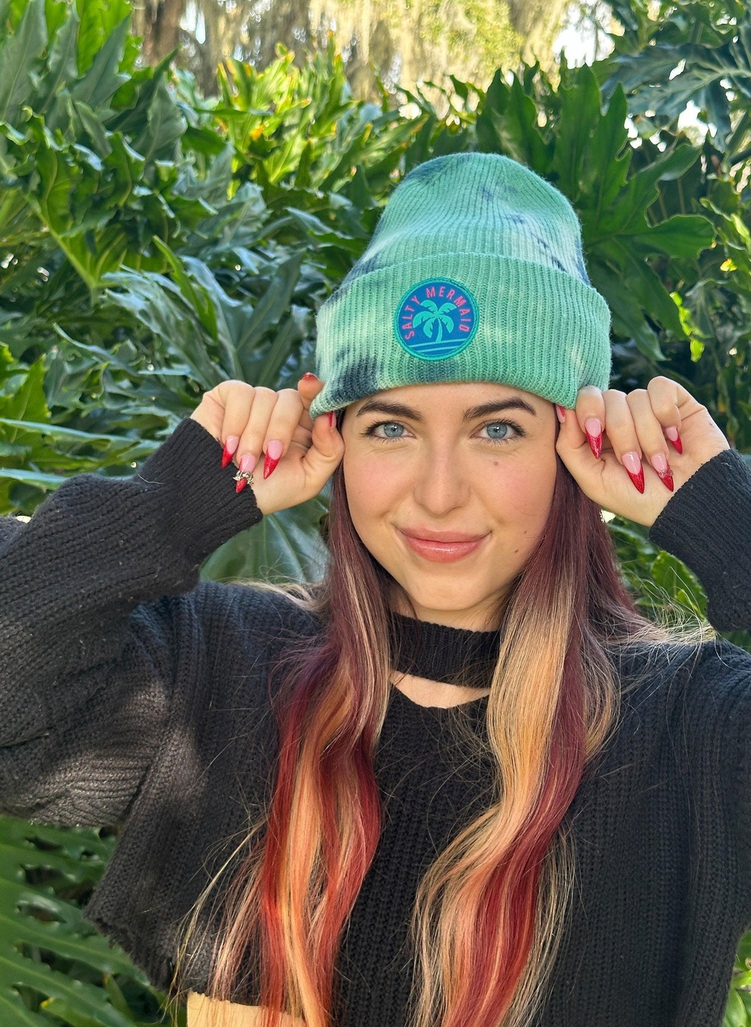 Plush Knit Teal Beanie