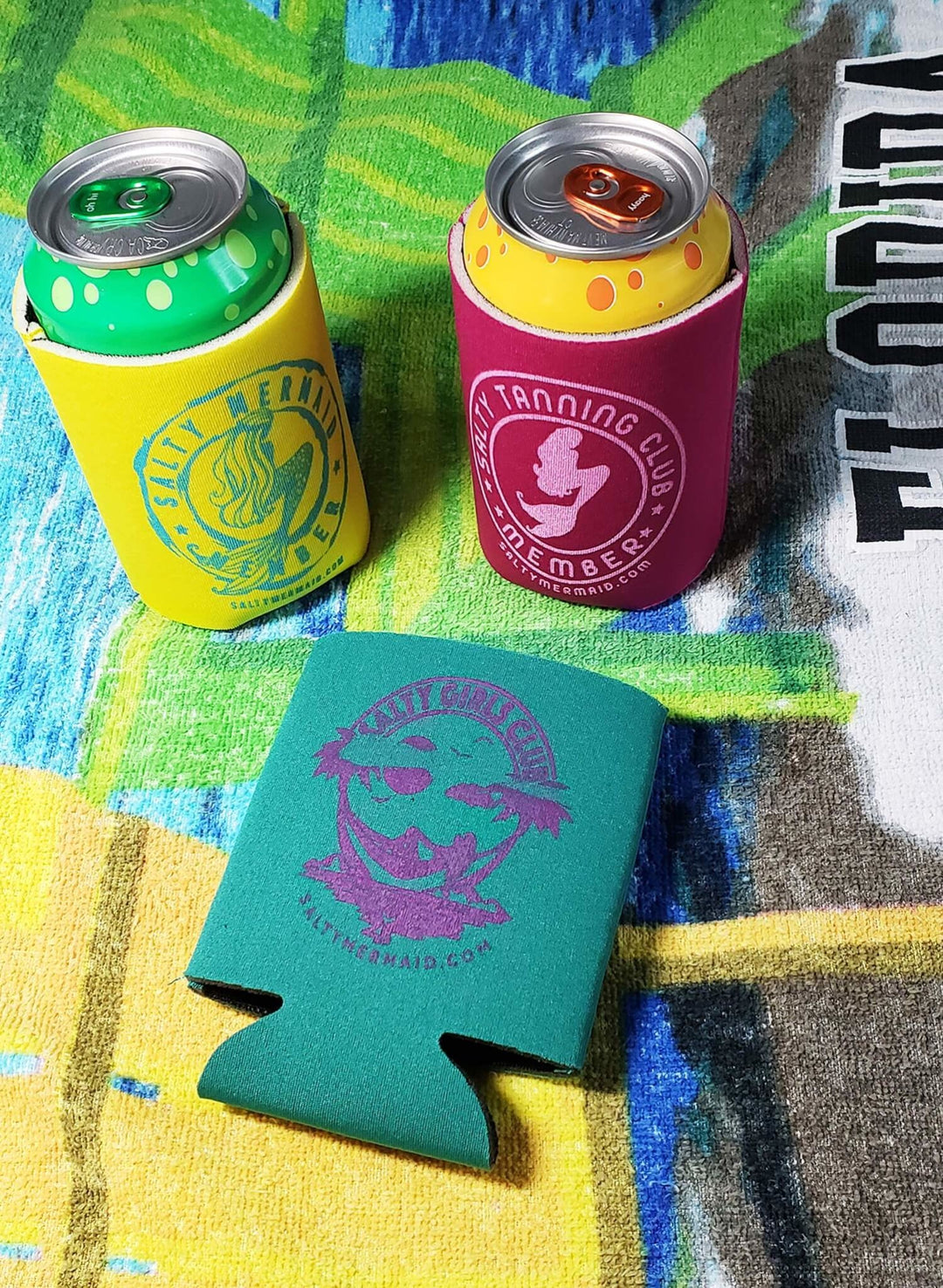 Salty Girls Club Koozies - Green