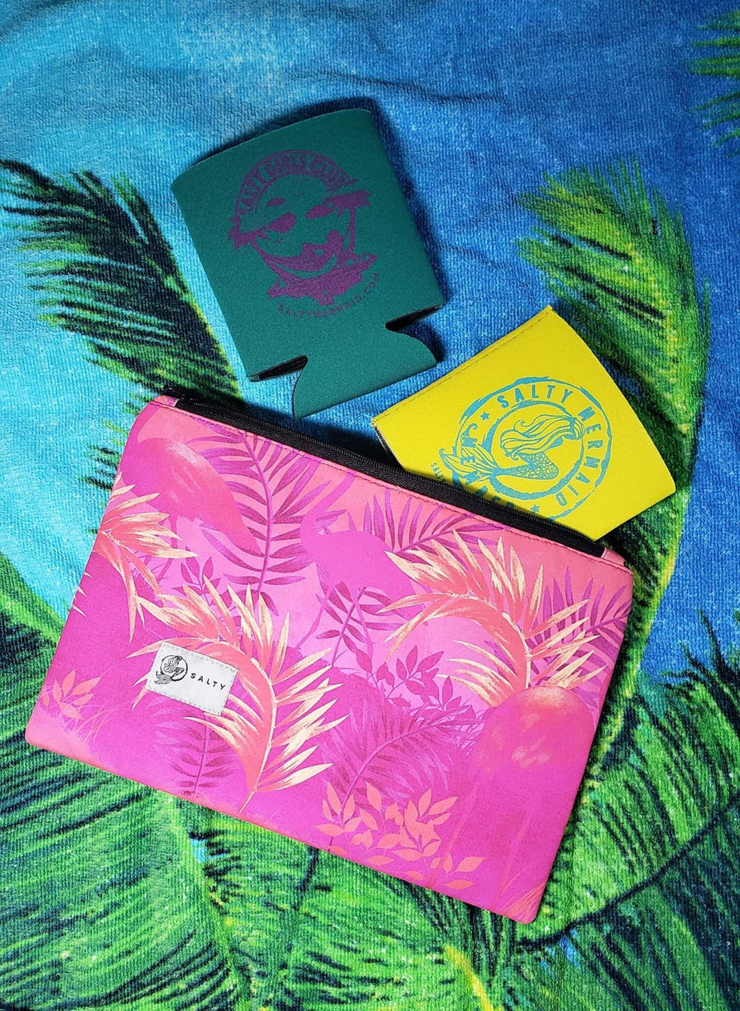 Salty Girls Club Koozies - Green