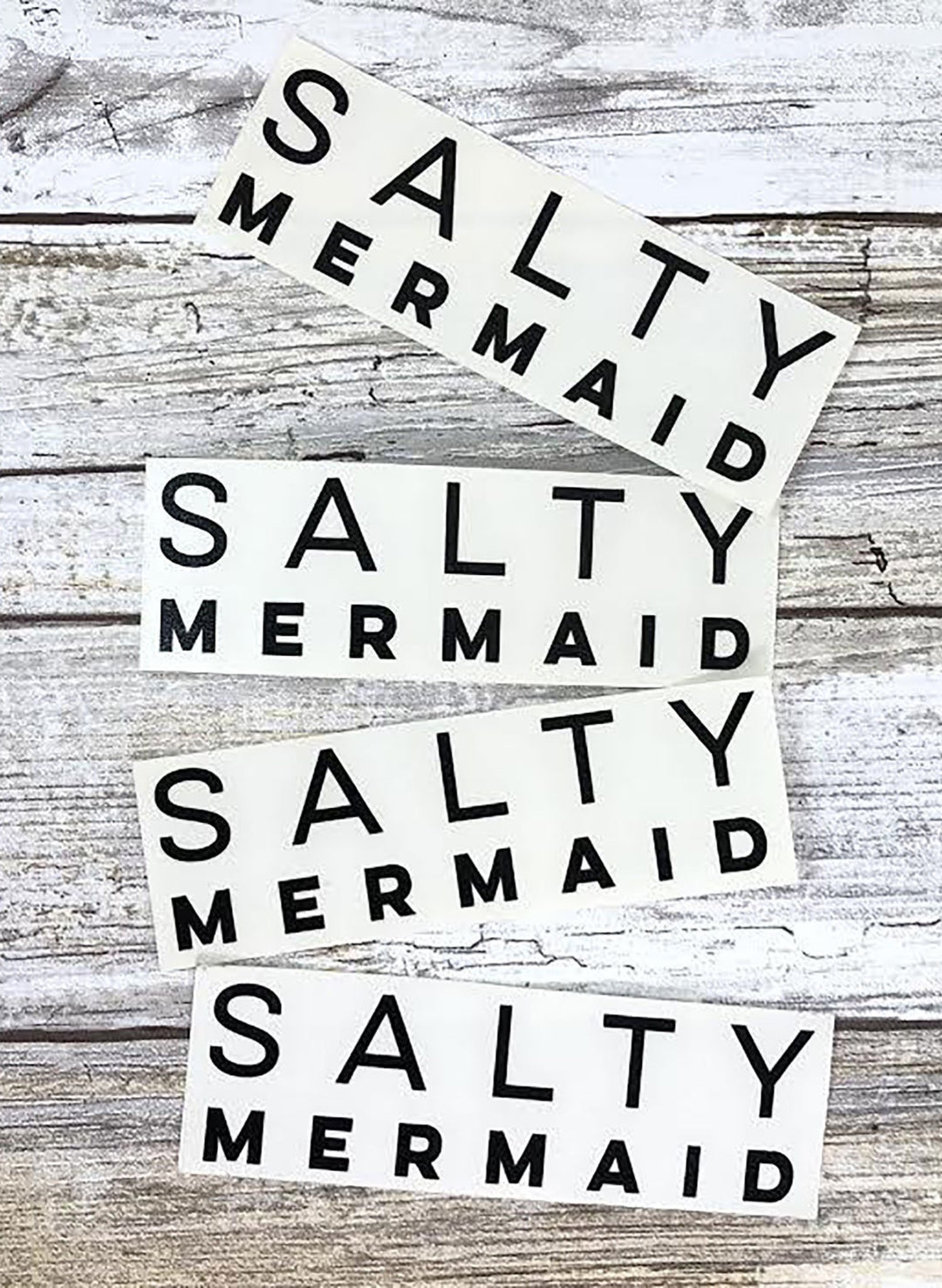 Salty Mermaid Stickers - Black