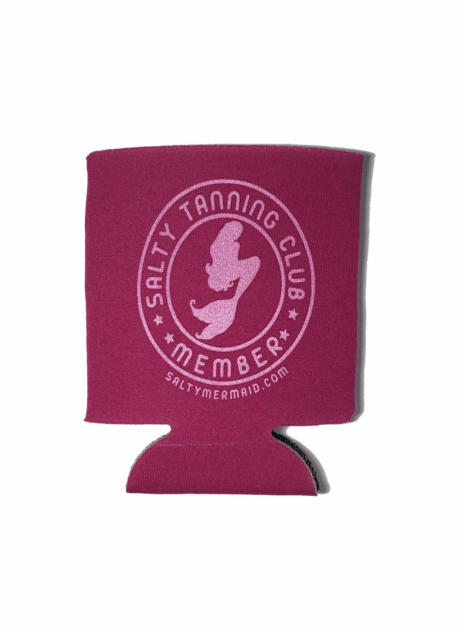 Salty Tanning Club Koozies - Pink