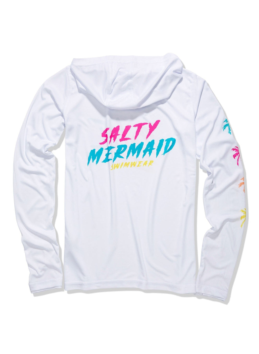 Seas The Day White Eco Solar UPF 50+ Long Sleeve Hoodie