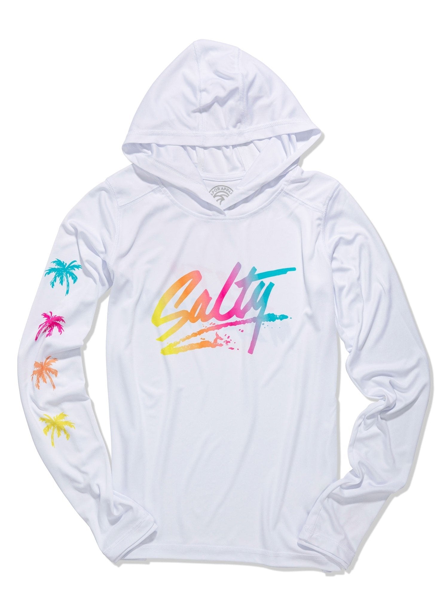 Seas The Day White Eco Solar UPF 50+ Long Sleeve Hoodie
