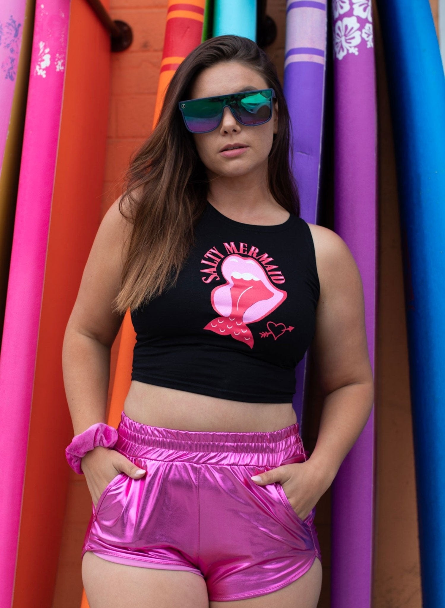 She's a Rainbow Cropped Tank