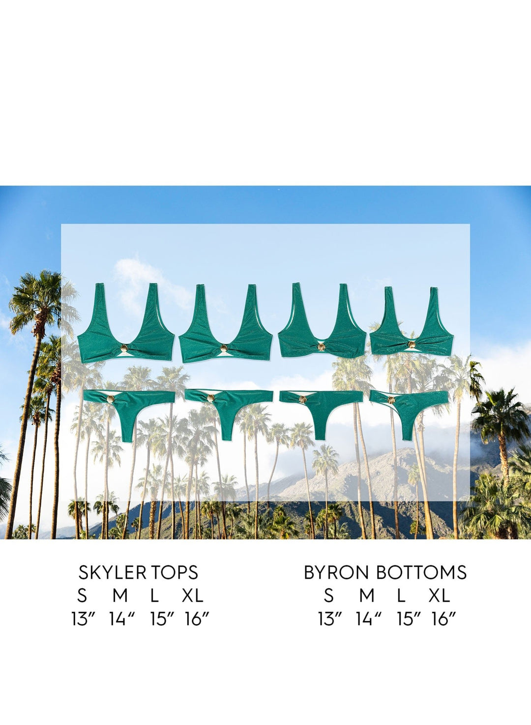 Skyler Tank Scoop Neck Bikini Top -  Twilight Sorbet Blue and Pink Print