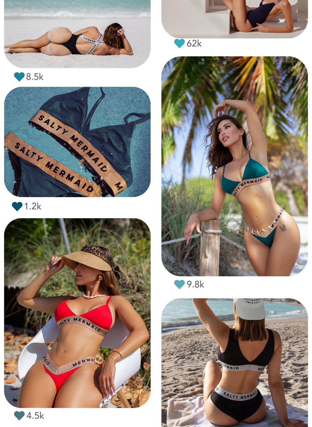 Signature Banded Bikinis & One-Piece Swimsuits
