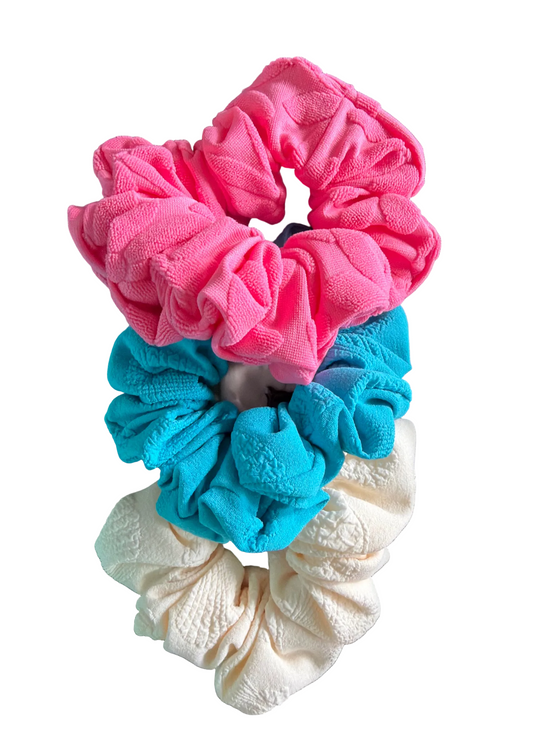 Hair Scrunchie | Textured Shell Print