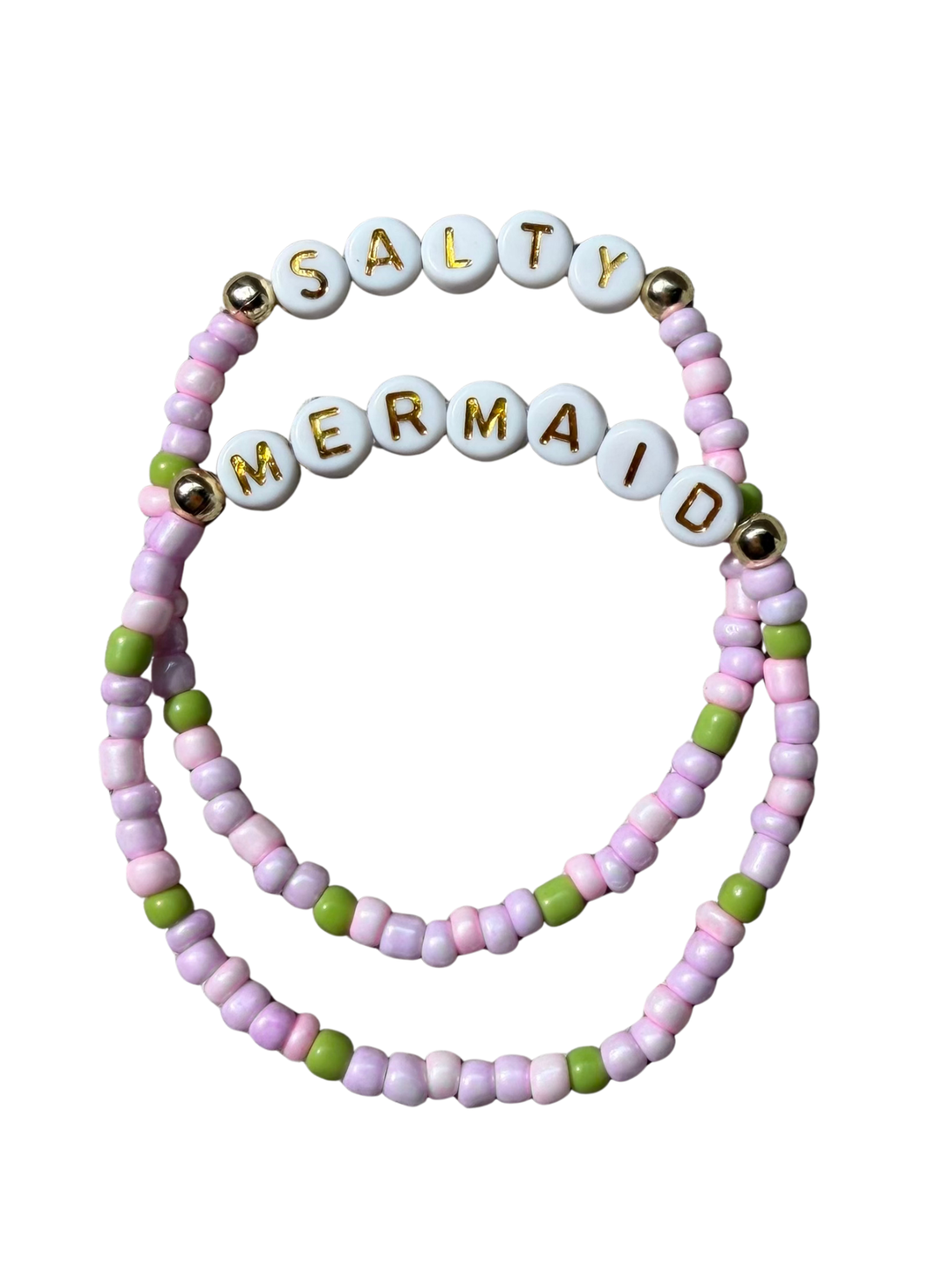 Beaded Friendship Bracelet Set - 'Lavender Kiss'