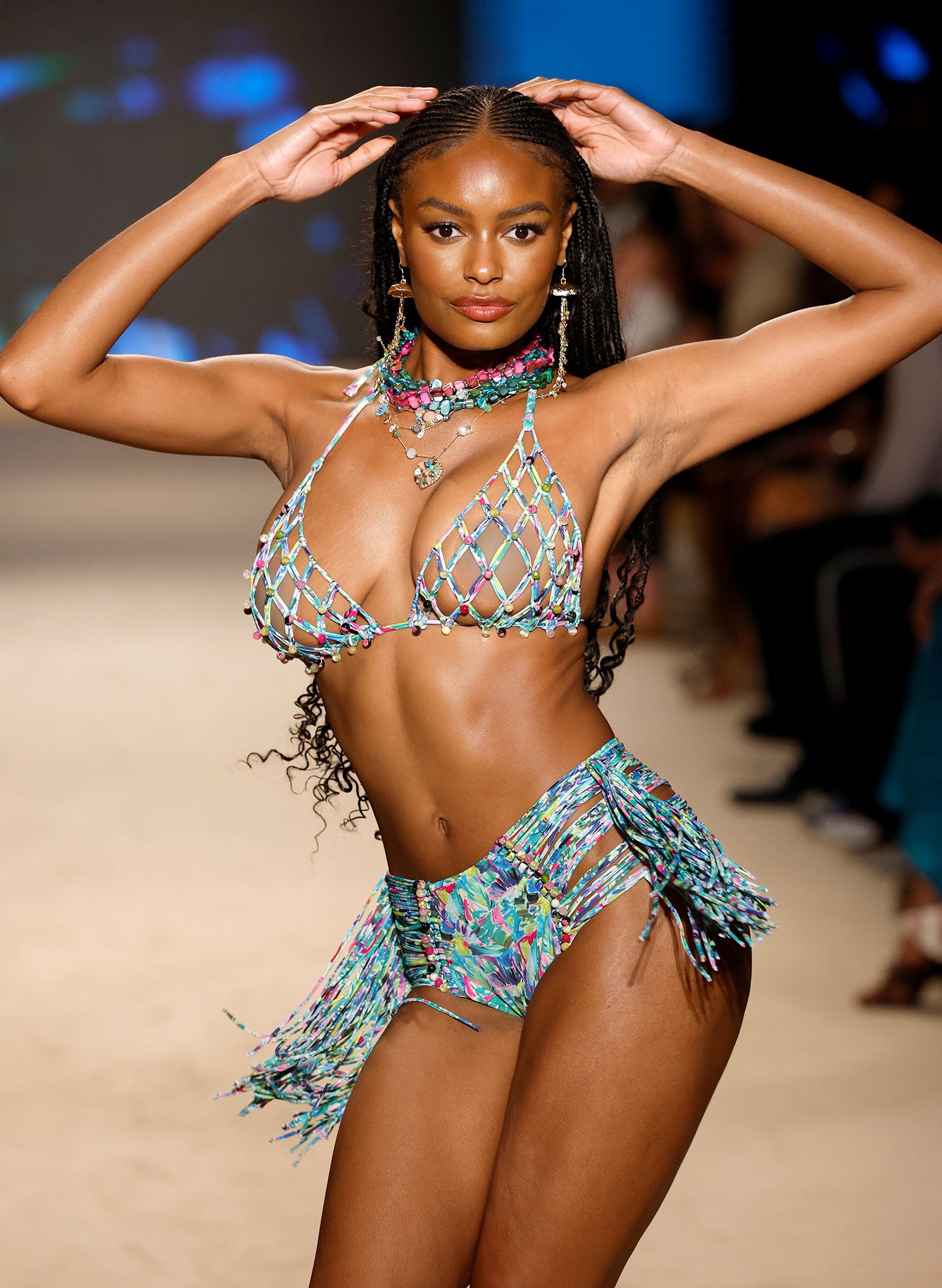 2025 Miami Swim Week Fashion Show Sample | Tropical Waves Bikini