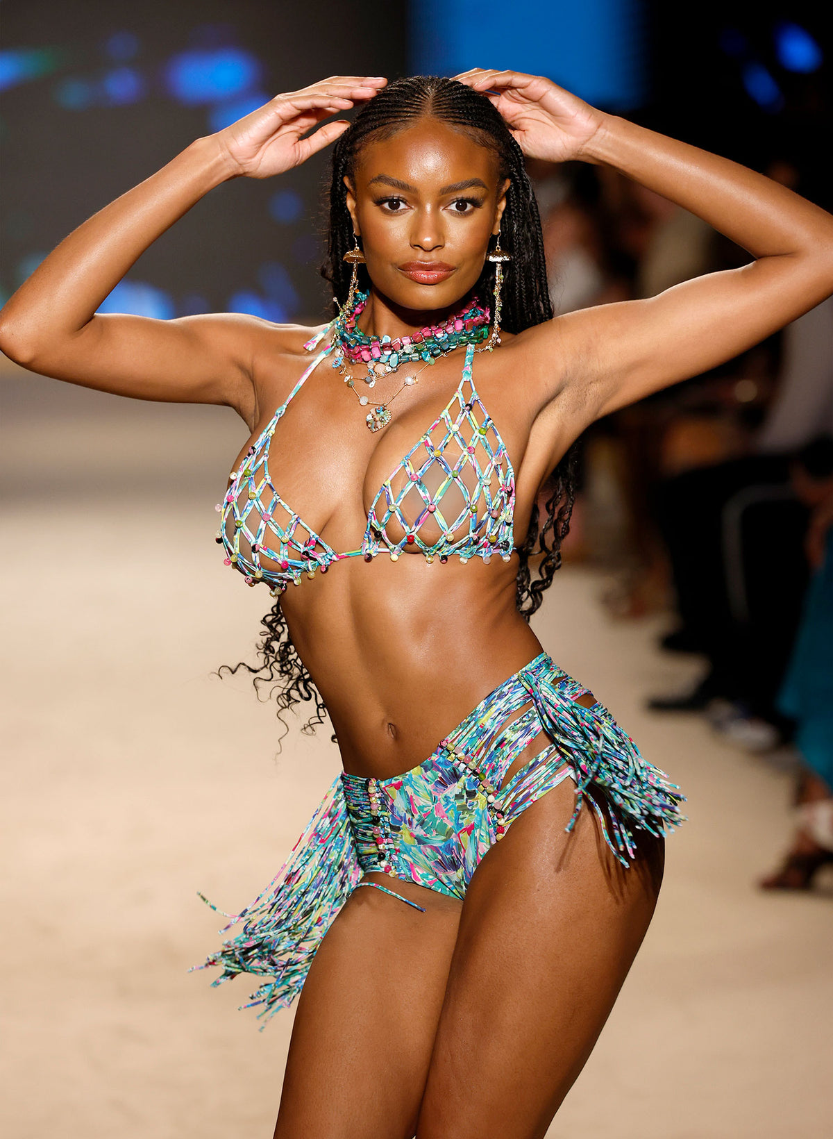 Liy Liy Miami Tropical Waves Fringe Bikini