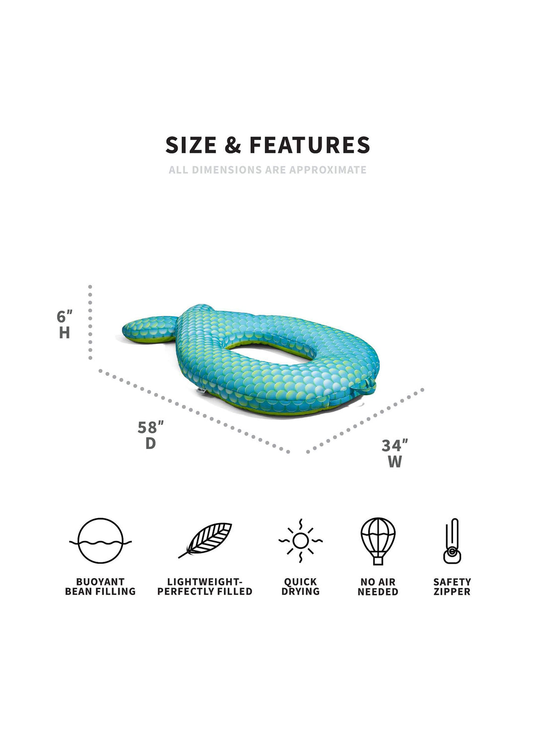 Magical Mermaid Ring Pool Float | Big Joe