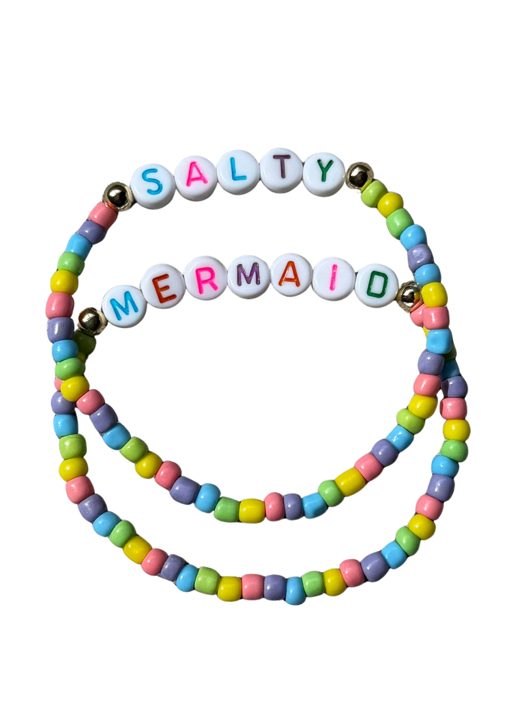 Beaded Friendship Bracelet Set - 'Sugar Swirl'