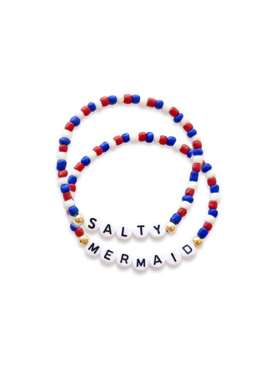 Beaded Bracelet Set - 'Americana'