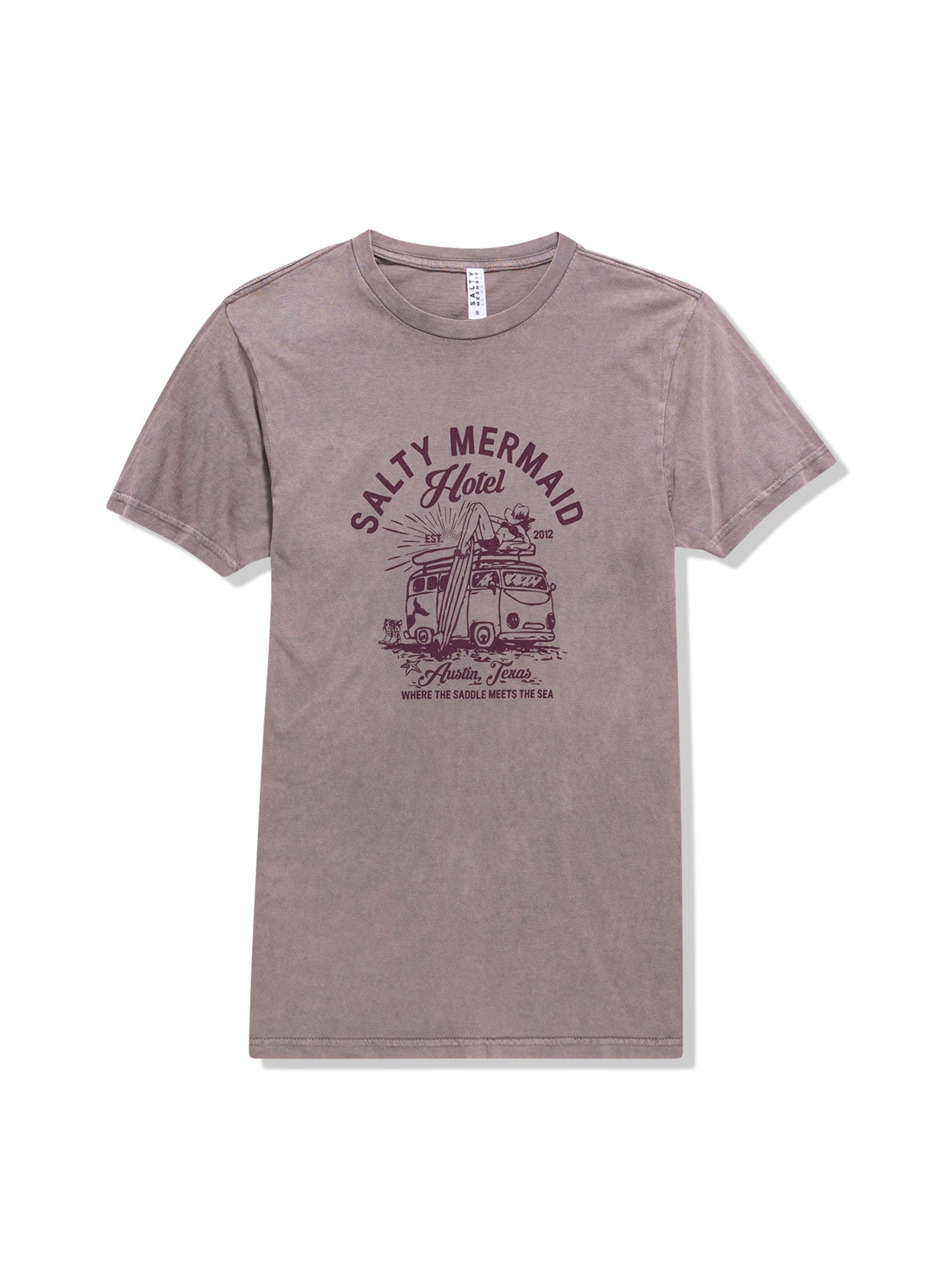 Austin Salty Mermaid Hotel Unisex Tee - Saddle Meets the Sea