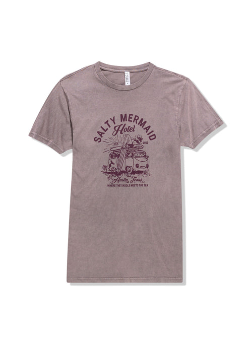 Austin, TX Graphic t-shirt - Salty Mermaid Hotel collection where saddle meets the sea Salty Mermaid.