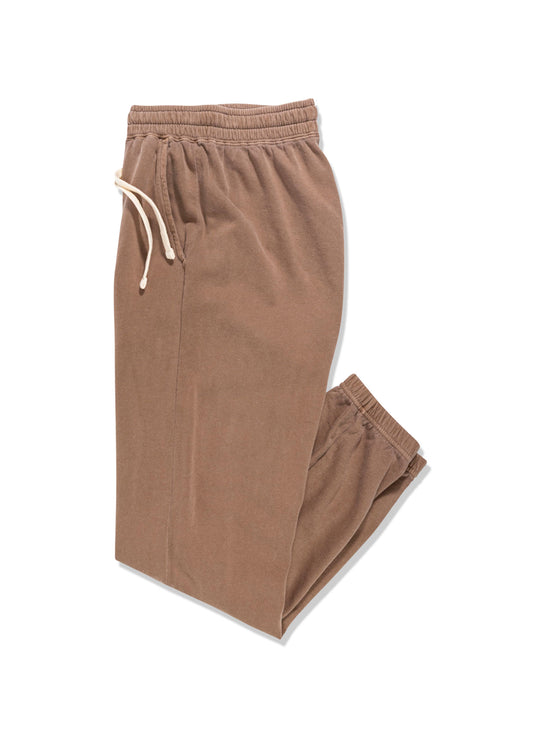 women's brown relaxed fit sweat jogger - salty mermaid nashville hotel bar inspired graphic. 