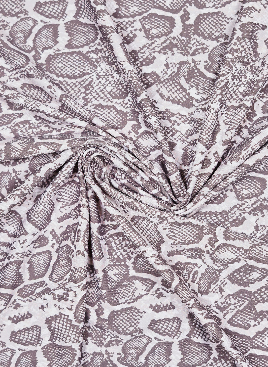 Wild Venom snake skin print swimwear fabric from the Holly Stocks x Salty Mermaid Swimwear Collaboration. Bold, high-contrast animal print designed for striking bikinis and statement resortwear, crafted with UPF 50+ sun protection.