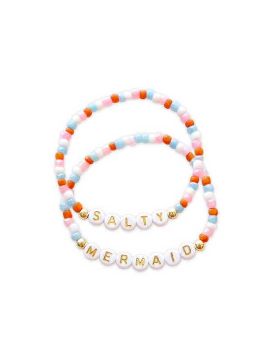 Beaded Bracelet Set - 'Hot Tropic'