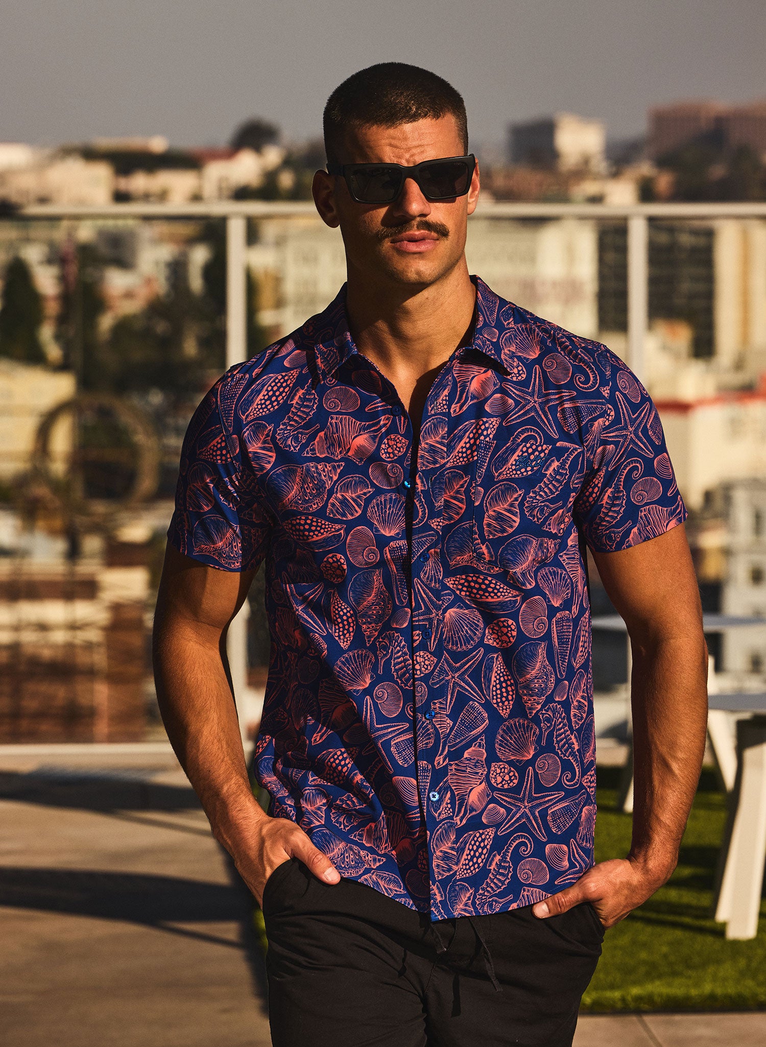 Men's Button-Down Shirt | Neon Drift