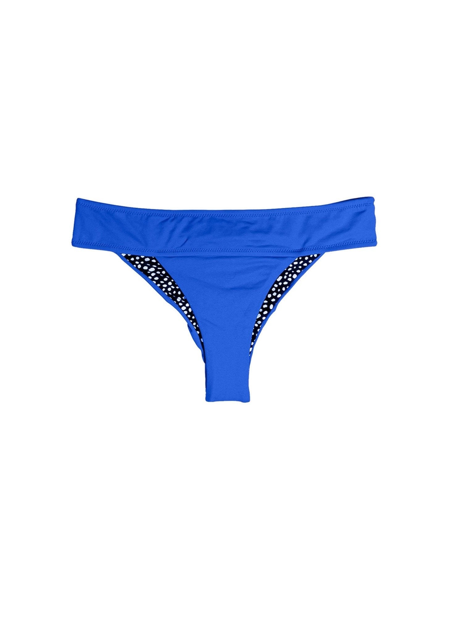 Amanda Semi-Cheeky  Bikini Bottom - Knotty by Nature Blue