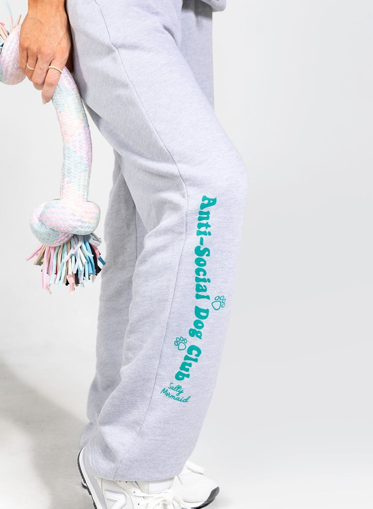 Anti-Social Dog Club Gray Straight Leg Matching Sweatpants