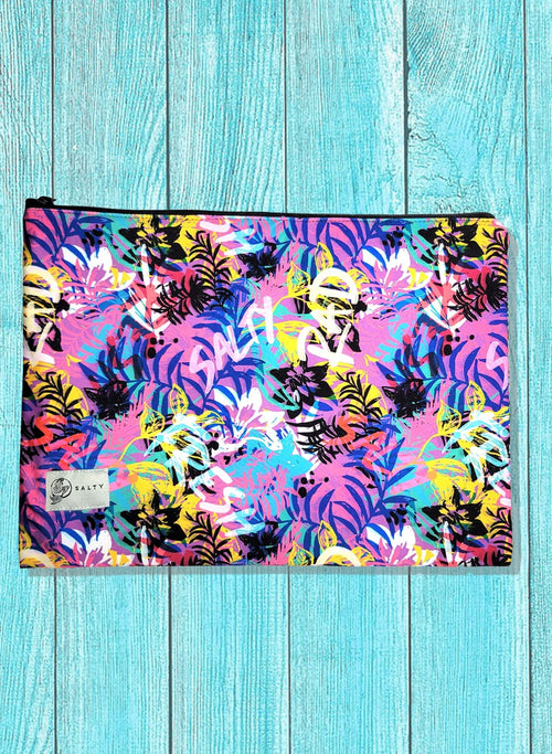 Spray Bomb Neon Graffiti Print Swimwear Collection