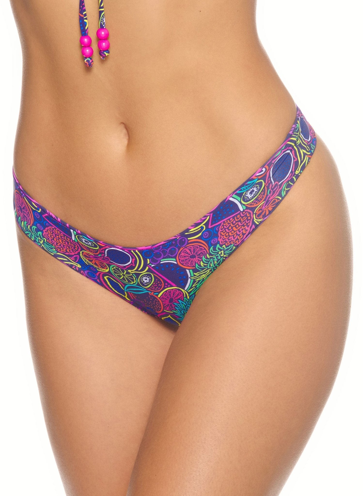 Byron Reversible Bikini Bottom - Point Break / Fruit Loop Print