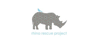 Rhino Rescue Project partner logo featured on Salty Mermaid sustainable swimwear and wildlife conservation page