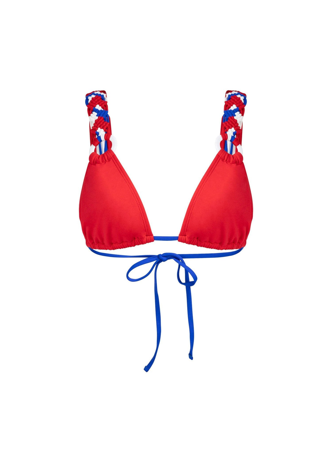 Daisy Macrame Bikini Top - Knotty by Nature Red