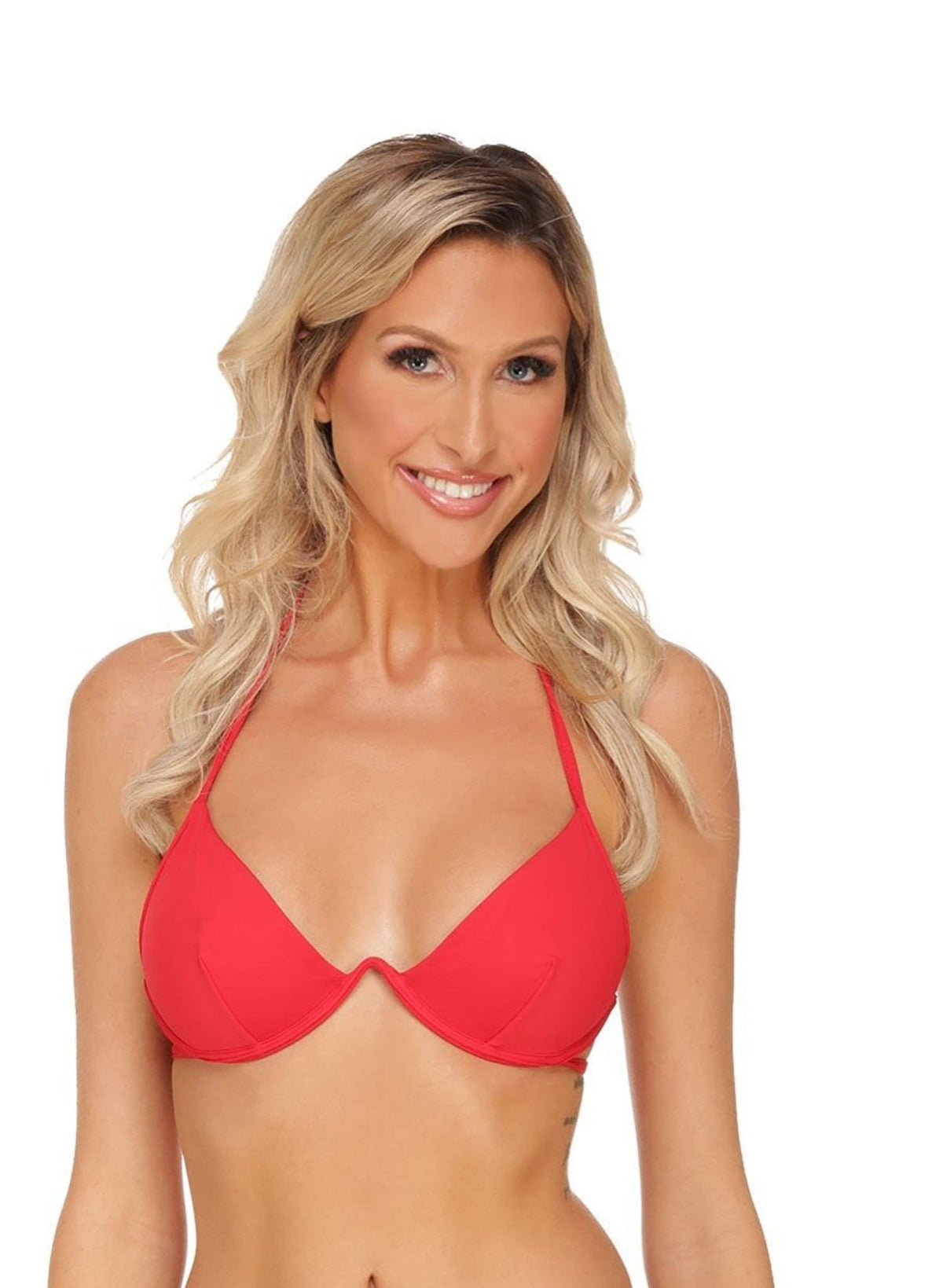 Maggie Underwire Bikini Top - Cherry Bomb Red