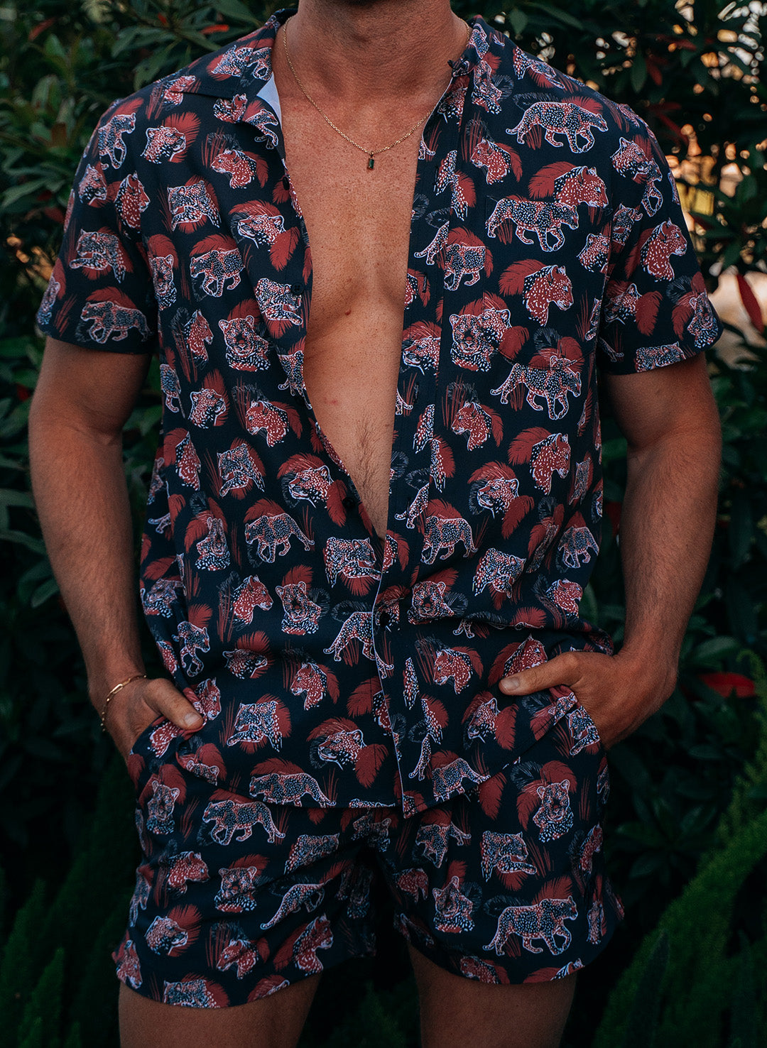 Men's Button-Down Shirt - Mob Cat