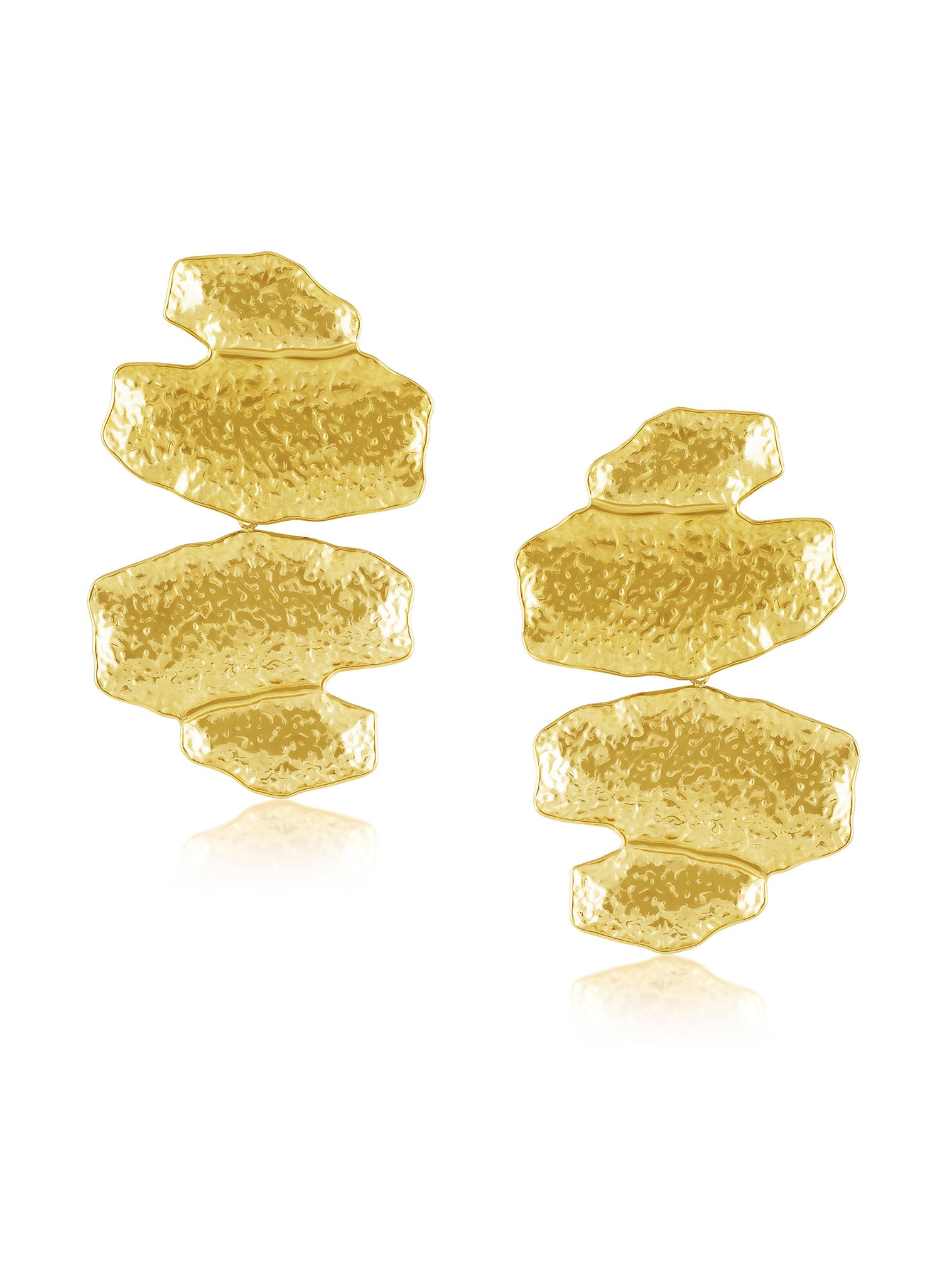 Maxine Hammered Statement Earring | Sahira Jewelry