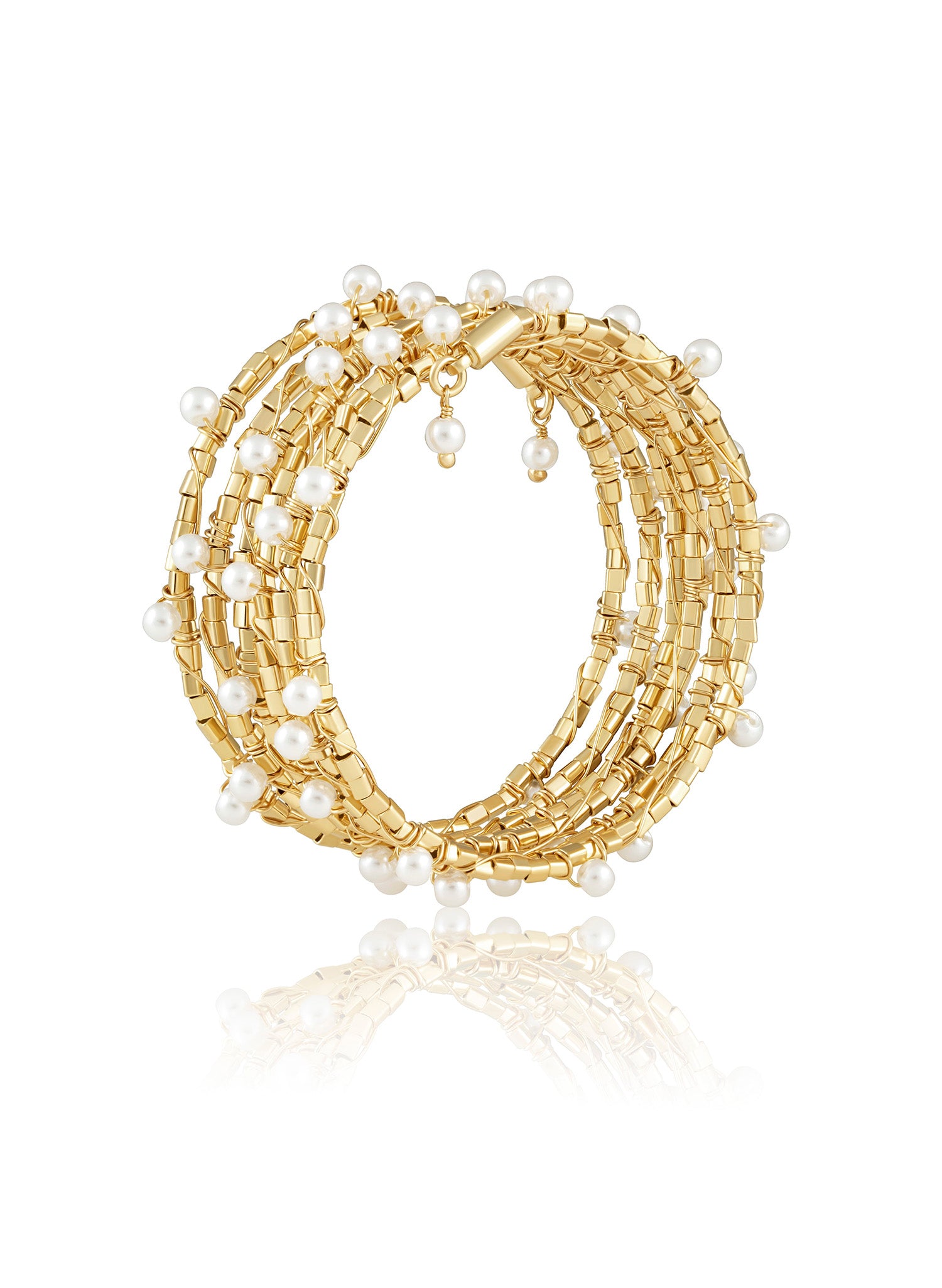 Blake Pearl Wrap Bracelet | Sahira Jewelry