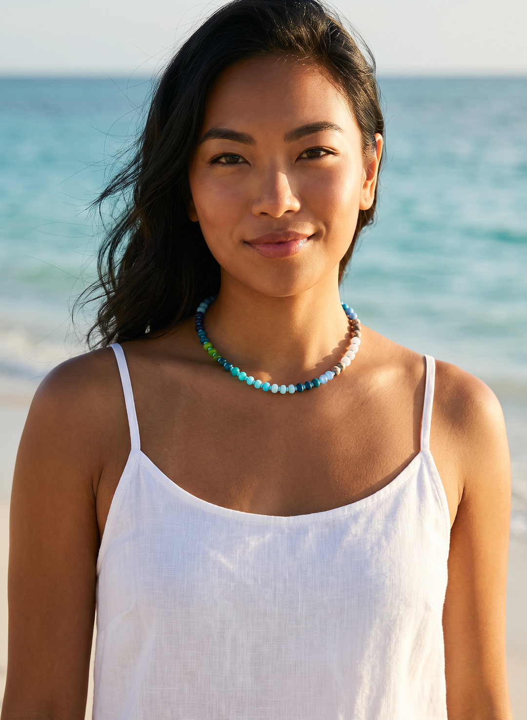 Bora Bora Blue Beaded Necklace | Sahira Jewelry