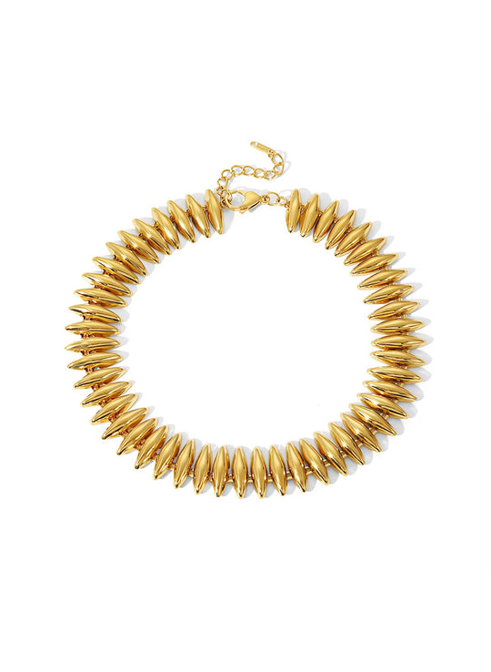 Caroline Statement Necklace - Gold & Silver | Sahira Jewelry