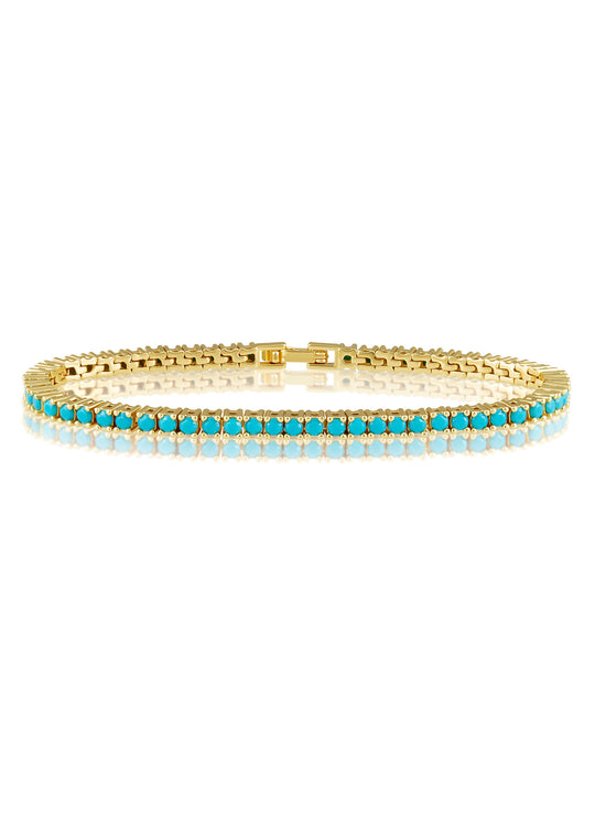 Karla Turquoise Tennis Bracelet | Sahira Jewelry