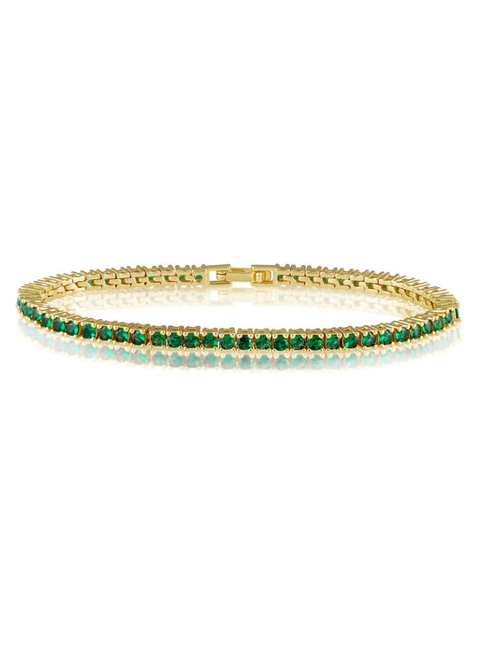 Karla Emerald Tennis Bracelet | Sahira Jewelry