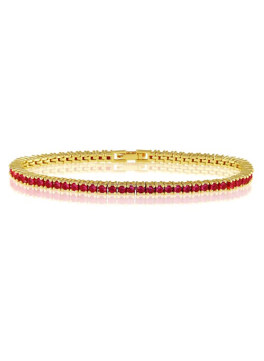 Karla Ruby Tennis Bracelet | Sahira Jewelry