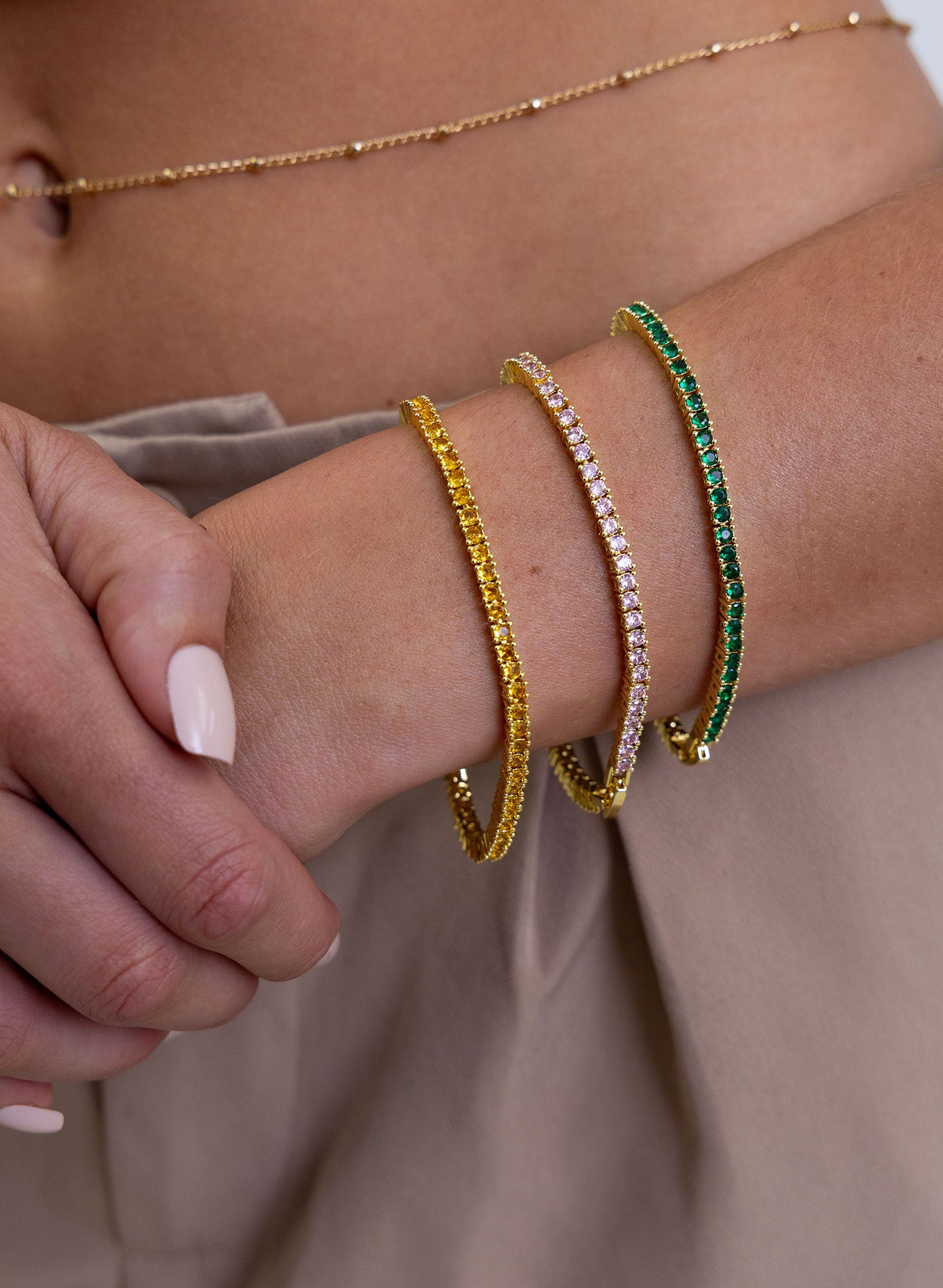 Karla Emerald Tennis Bracelet | Sahira Jewelry